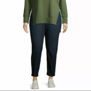 Terra & Sky Blue WOMENS PLUS SIZE Pull On Elastic Waist Stretch Denim jeans.
